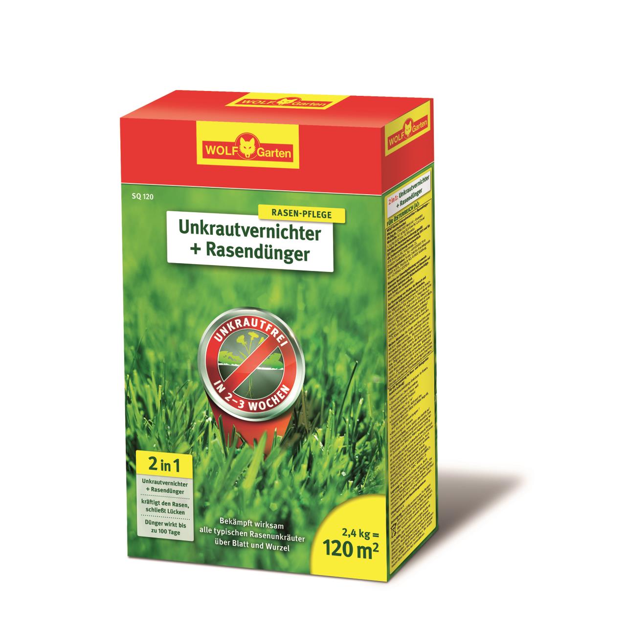 2-in-1 Unkrautvernichter plus Rasendünger